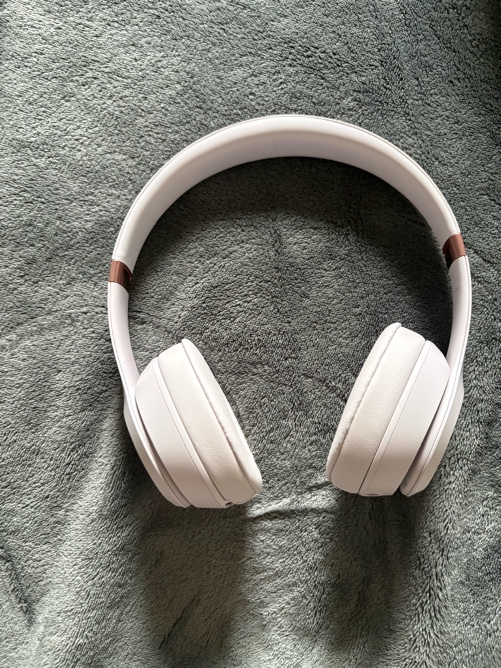 Beats by Dre On-Ear Headphones in White with Rose Gold Accents